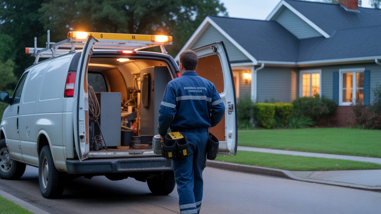 Emergency crew responding to a call in Calgary